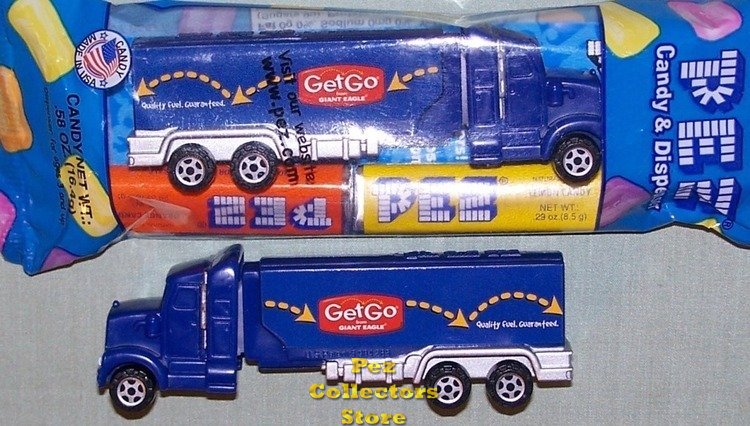 (image for) 2009 GetGo Hauler Blue Truck Pez from Giant Eagle MIB - Click Image to Close