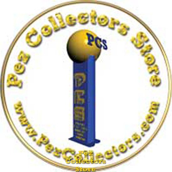(image for) White and Gold Pez Collectors Store Lapel Pin - Click Image to Close