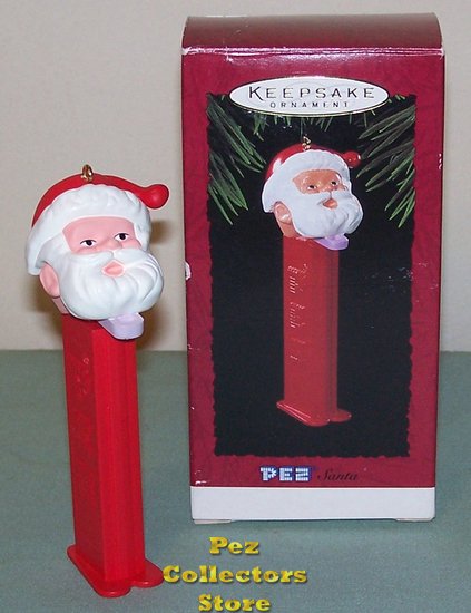 (image for) Hallmark Keepsake Santa Pez Ornament 1995 MIB - Click Image to Close
