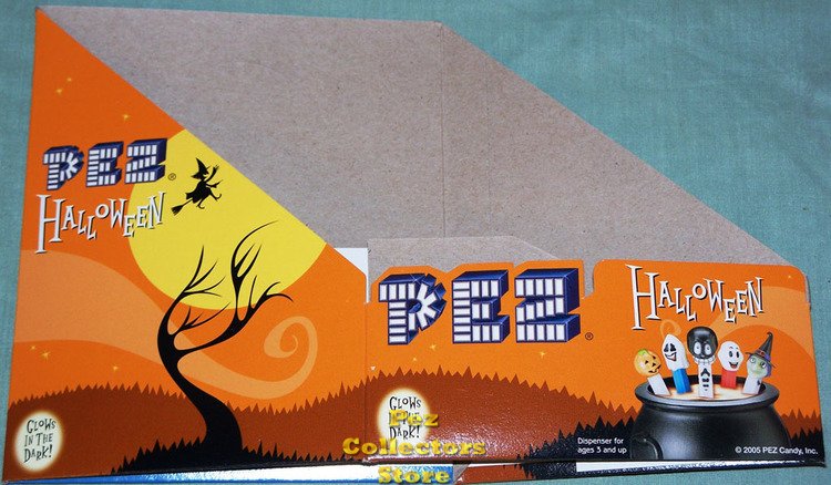 (image for) Halloween Pez Orange Background Counter Display 12 count Box - Click Image to Close