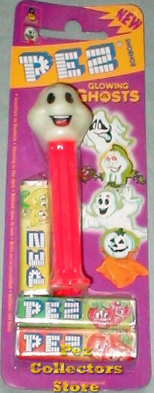 (image for) Happy Henry Pez Glowing Ghost on European Shrink Card - Click Image to Close