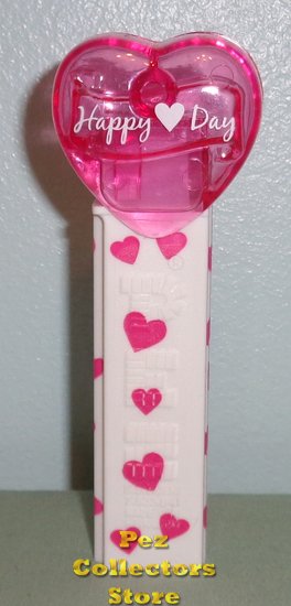 (image for) 2015 Happy (heart) Day Valentine Heart Pez Loose - Click Image to Close
