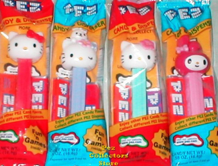 (image for) Hello Kitty Pez Set of 4 US Releases MIB - Click Image to Close