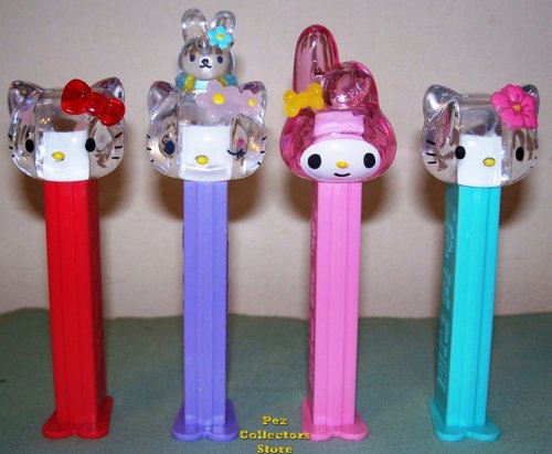 (image for) Crystal Hello Kitty Pez Set of 4