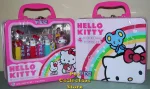 (image for) 2010 Crystal Hello Kitty Pez Rainbow Lunchbox Gift Tin