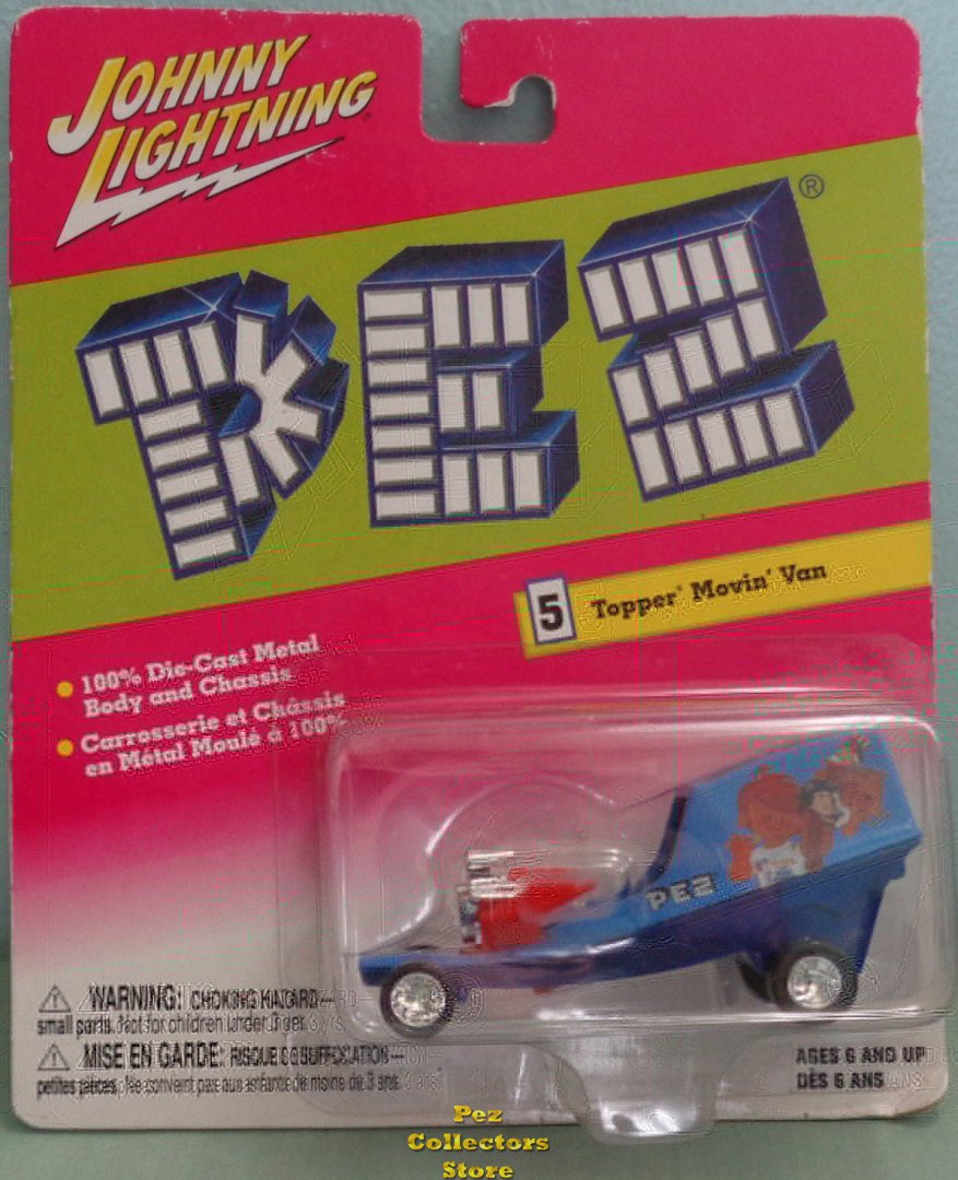 (image for) Johnny Lightning Pez Bicentennial Topper Moving Van MOC - Click Image to Close