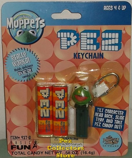 (image for) Retired Kermit from Muppets Pez Keychain MOC - Click Image to Close