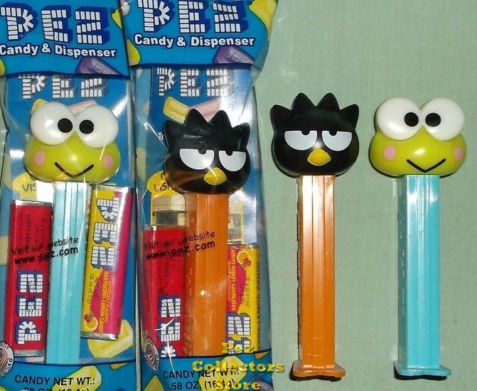 (image for) Keroppi and Badtz Maru Pez from 2014 Hello Kitty Set MIB - Click Image to Close