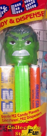 (image for) Incredible Hulk Pez with Large Head MIB - Click Image to Close