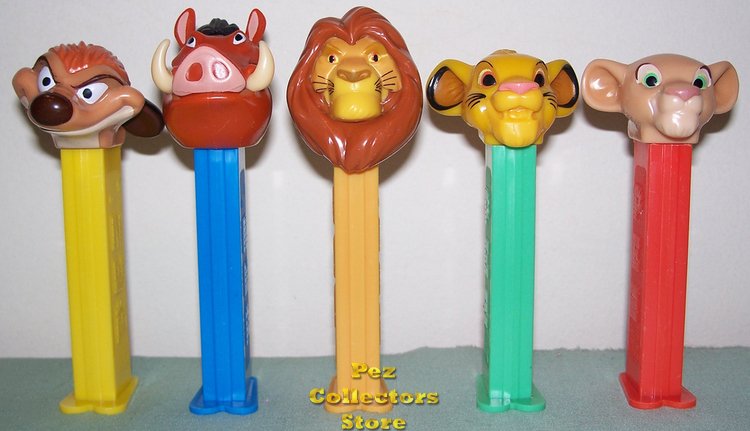 (image for) Original Lion King Pez Set of 5 Loose - Click Image to Close