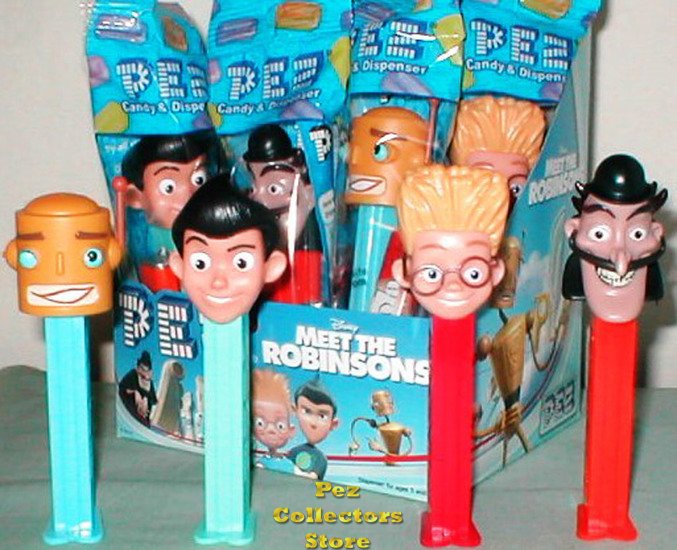 (image for) Meet the Robinsons Set of 4 Pez MIB - Click Image to Close