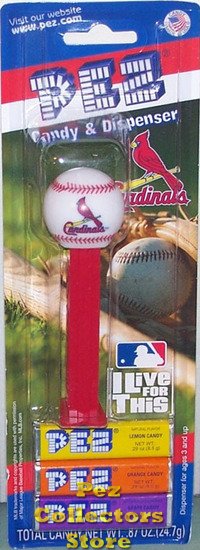 (image for) St Louis Cardinals Major League Baseball Pez MOC - Click Image to Close