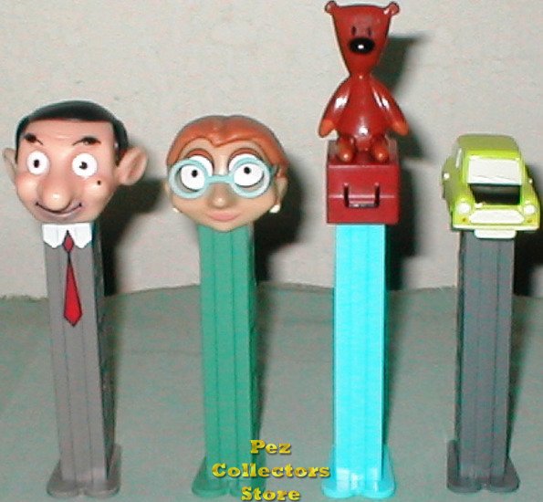 (image for) Mr. Bean Complete Pez Set Retired European Pez Loose - Click Image to Close