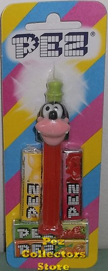 (image for) Multipiece Goofy Pez on Red Stem on Euro Striped Halo Card - Click Image to Close