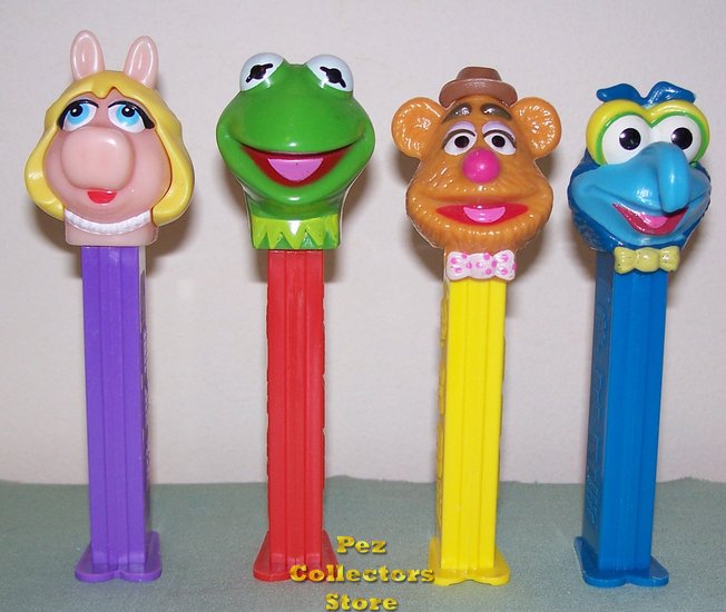(image for) Muppets Series 2 Pez Set Kermit zigzag, Large Miss Piggy Loose - Click Image to Close
