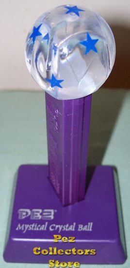 (image for) Crystal Ball Pez with Stand, Blue Stars Ltd Ed! Pez Offer 212 - Click Image to Close