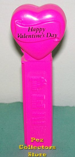 (image for) 1999 HVD Heart Pez Neon Pink on Neon Pink Loose - Click Image to Close