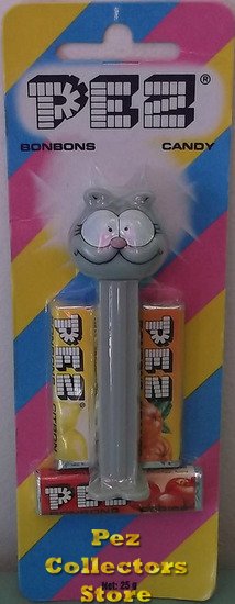 (image for) Nermal Pez from Garfield Series I Mint on Striped Halo Card - Click Image to Close