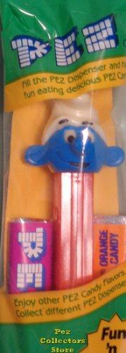 (image for) NF Smurf A Pez with Tongue on Red 3.9 Austria Stem MIB