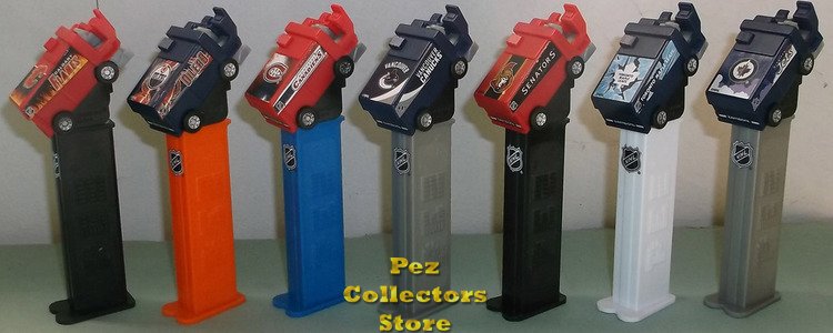 (image for) Canadian NHL Zamboni Pez set of 7 Teams Loose - Click Image to Close