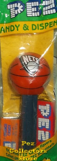(image for) New Jersey Nets Basketball 2002 Game Promo Pez MIB - Click Image to Close
