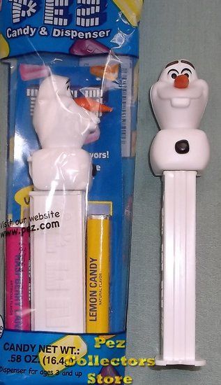(image for) Olaf the Snowman from Disney Frozen Pez Set MIB - Click Image to Close