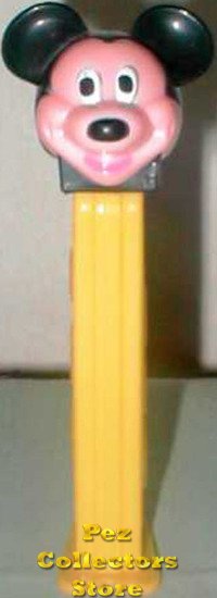 (image for) Old Discontinued Mickey Mouse Pez Multipiece Yellow Stem Loose - Click Image to Close