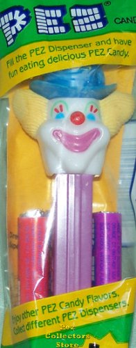(image for) Peter Pez B Clown on Purple stem MIB