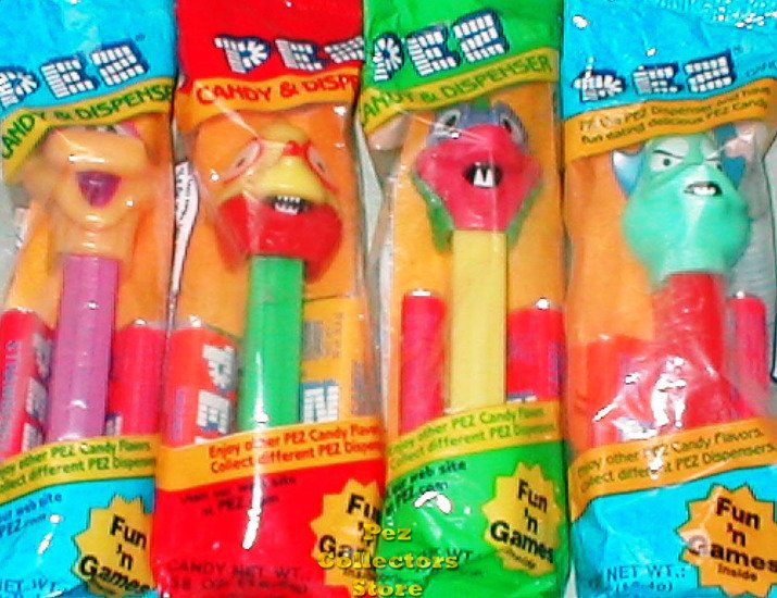 (image for) Pez-A-Saurs Complete Set of 4 MIP - Click Image to Close
