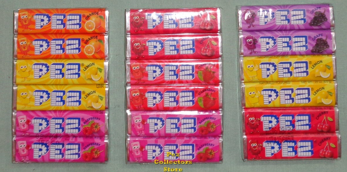 (image for) 1 package of 6 rolls of Pez Candy Refills