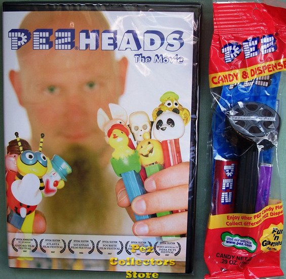 (image for) PezHeads the Movie DVD and Dispenser - Click Image to Close