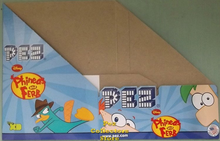(image for) Phineas and Ferb Pez Counter Display 12 count Box - Click Image to Close