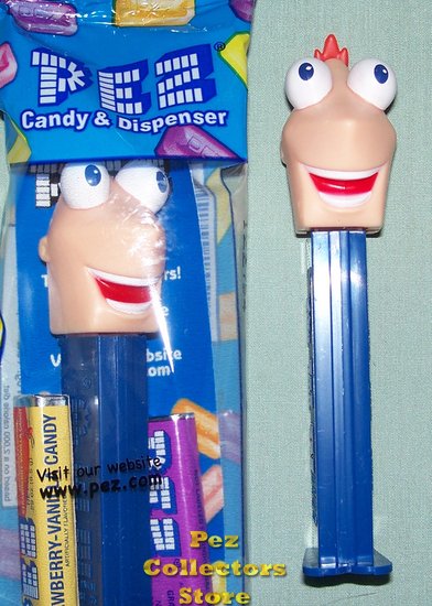 (image for) Phineas Flynn Pez Dispenser MIB - Click Image to Close