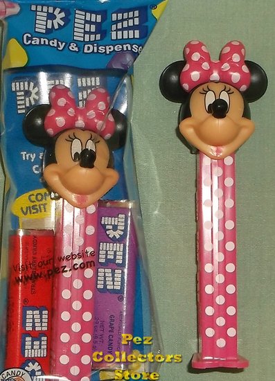 (image for) Disney Junior Minnie Mouse Pez - Pink with White Polka-dots MIB - Click Image to Close