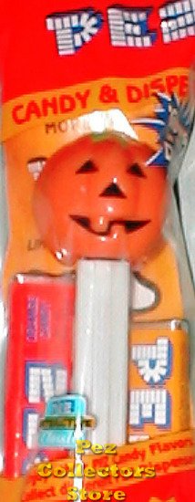 (image for) Polly Pumpkin Pez Glow-In-The-Dark Stem MIP - Click Image to Close