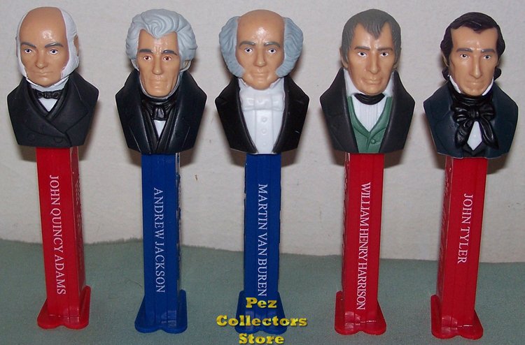 (image for) LOOSE USA Presidential Pez Series Volume 2 Set - 1825 to 1845 - Click Image to Close