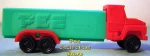 (image for) D Series Truck R1 Red cab on Green Trailer Pez