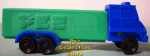 (image for) D Series Truck R3 Blue Cab on Green Trailer Pez