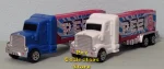 (image for) Raspberry Mascot Blue Cab and White Cab Pez Truck Pair Loose