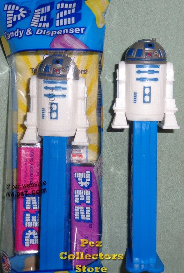 (image for) Red Dot Silver Shoulder version R2D2 Star Wars Pez MIB - Click Image to Close