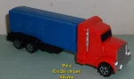 (image for) Red Cab Small Stacks on Blue trailer Rigs Truck Pez Loose