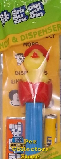 (image for) Pez Chick in Egg D in Red Wavy Shell MIB - Click Image to Close