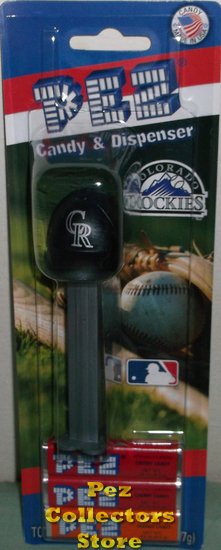 (image for) Colorado Rockies MLB Baseball Cap Pez MOC - Click Image to Close