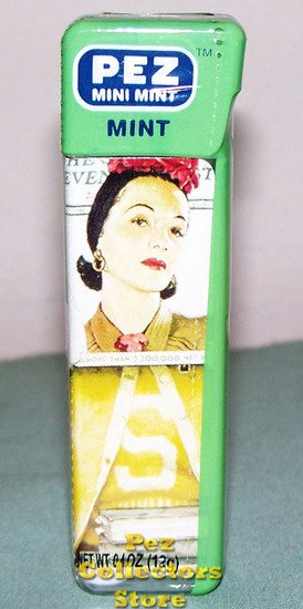 (image for) Rockwell Glamour Girl Pez Mini Mint - Green - Click Image to Close