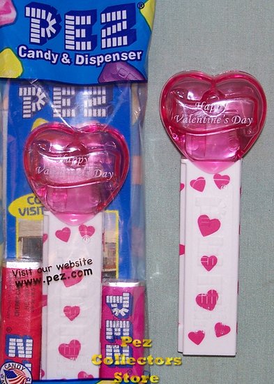 (image for) 2012 Rubine Red Crystal Valentine Heart Pez MIB - Click Image to Close