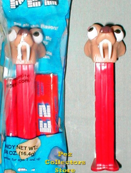 (image for) Scrat the Saber Tooth Squirrel Ice Age Pez MIB - Click Image to Close