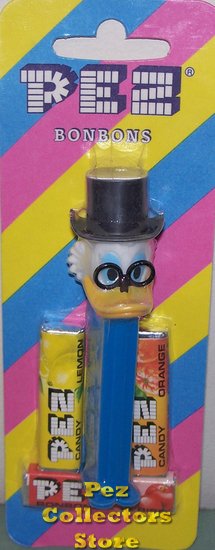(image for) European Disney Ducktales Scrooge McDuck Pez Euro Striped Card - Click Image to Close