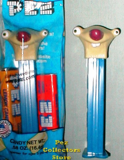 (image for) Sid the Sloth from Ice Age 2 No Eyelid Pez MIB - Click Image to Close