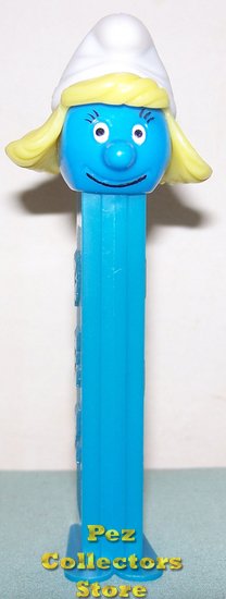(image for) Smurfs Smurfette Pez with Printed Eyelashes & Mouth on 3.9 thin - Click Image to Close