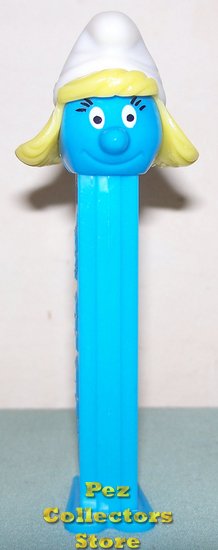 (image for) Smurfs Series I Smurfette Pez with Eyelashes No Country - Click Image to Close